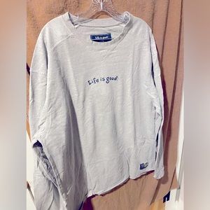 Life Is Good long sleeve heavy weight tee shirt
